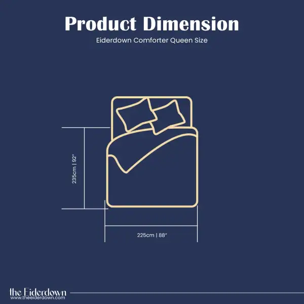 eiderdown_comforter_queen_size_dimensions