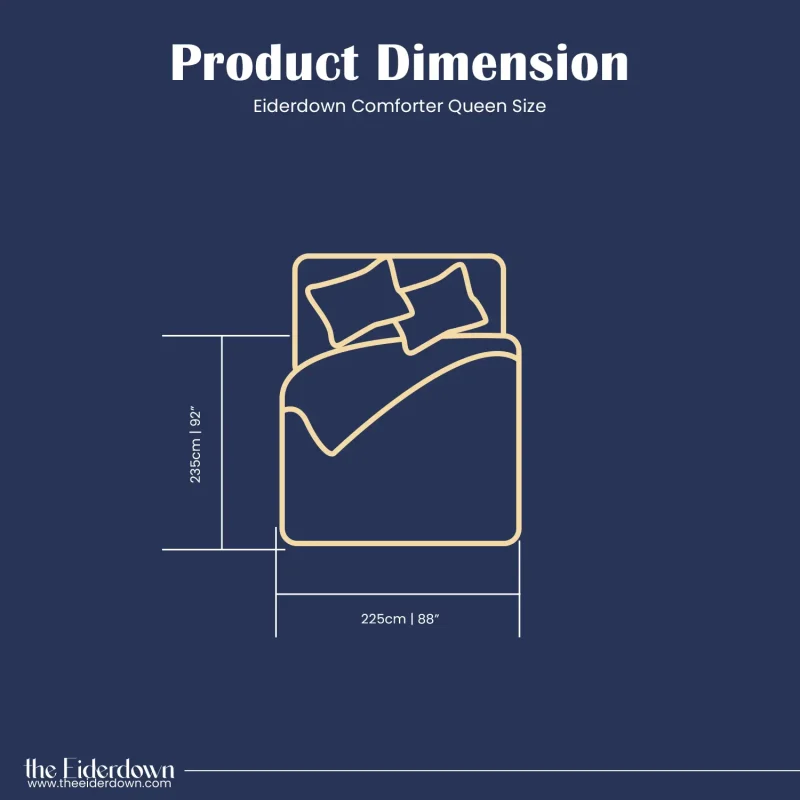 eiderdown_comforter_queen_size_dimensions