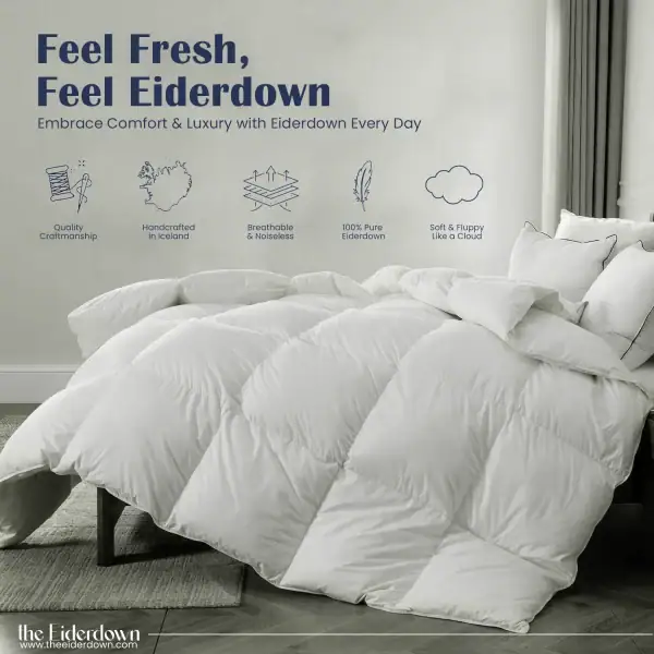 Icelandic Eiderdown Comforter [Twin, Full, Queen & King Size]