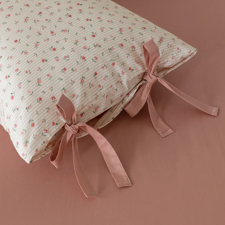 100% pure cotton duvet pink color set