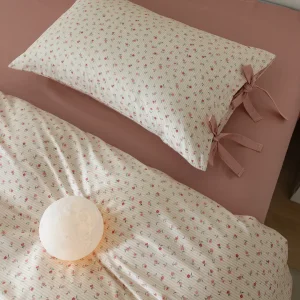 Cotton Bow Tie Duvet Cover Set