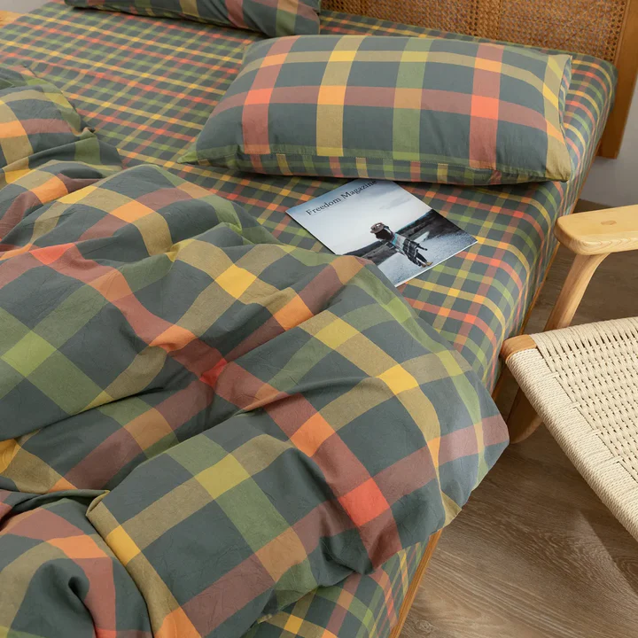 Rustic Eiderdown 100% Pure Cotton Duvet Cover Set