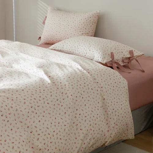 best cotton duvet pink color set