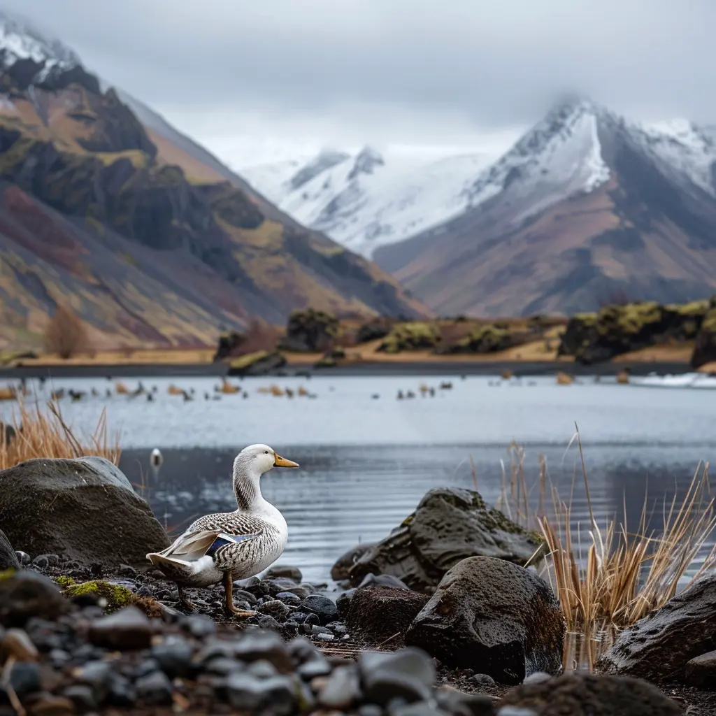 eiderdown-duck-at-iceland-fjords-with