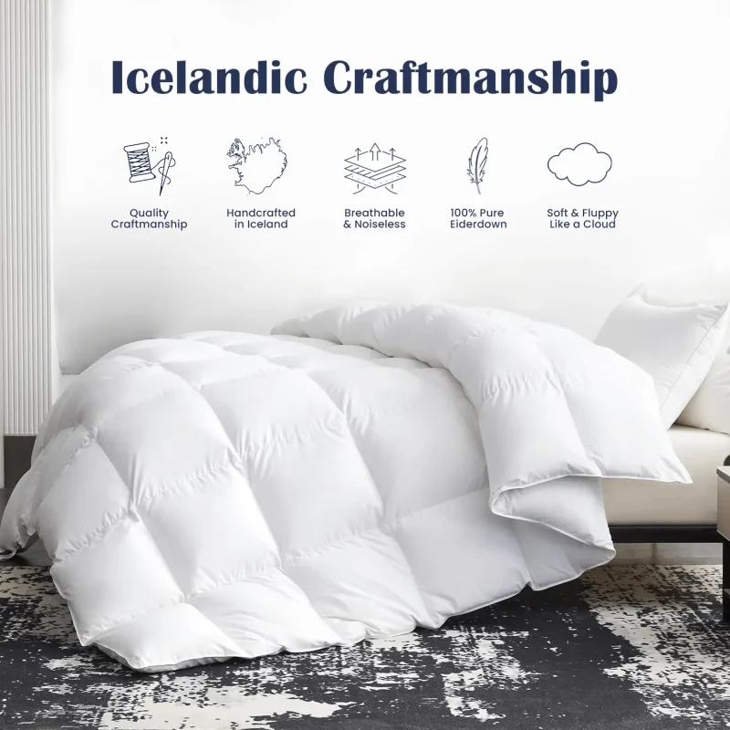 Icelandic Eiderdown Comforter [Twin, Full, Queen & King Size]