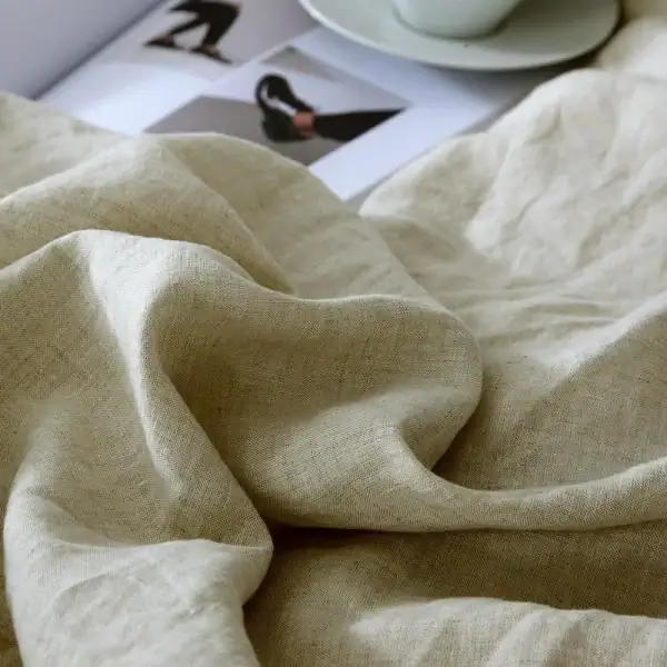 premium linen eiderdown duvet cover with pillow shams