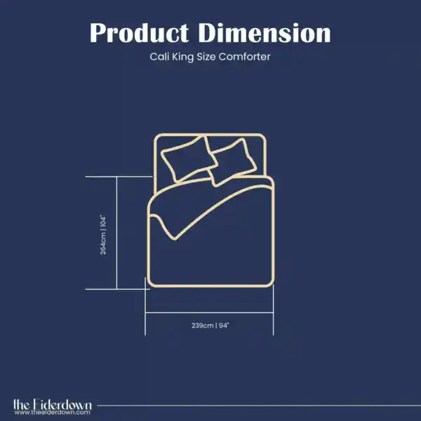 cali king cloud comforter theeiderdown dimension