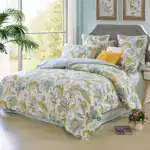 White Floral Egyptian Cotton Duvet Cover Set