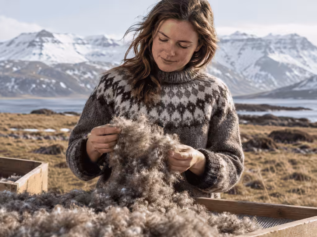 Gathered by hand, filled by hand, stitched by hand